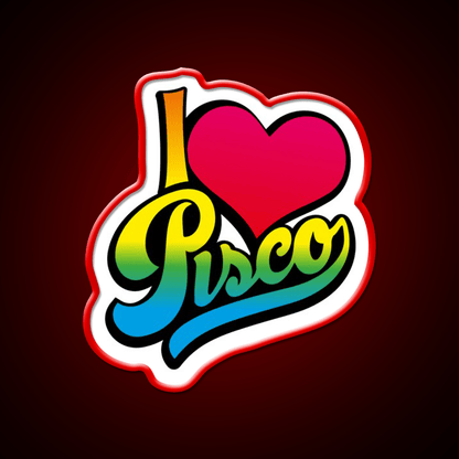 Pisco Peru Cocktail Bar Decor Led Neon Sign Rgb Color - Shineneon