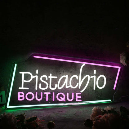 Pistachio Boutique Custom Led Neon Sign - Shineneon