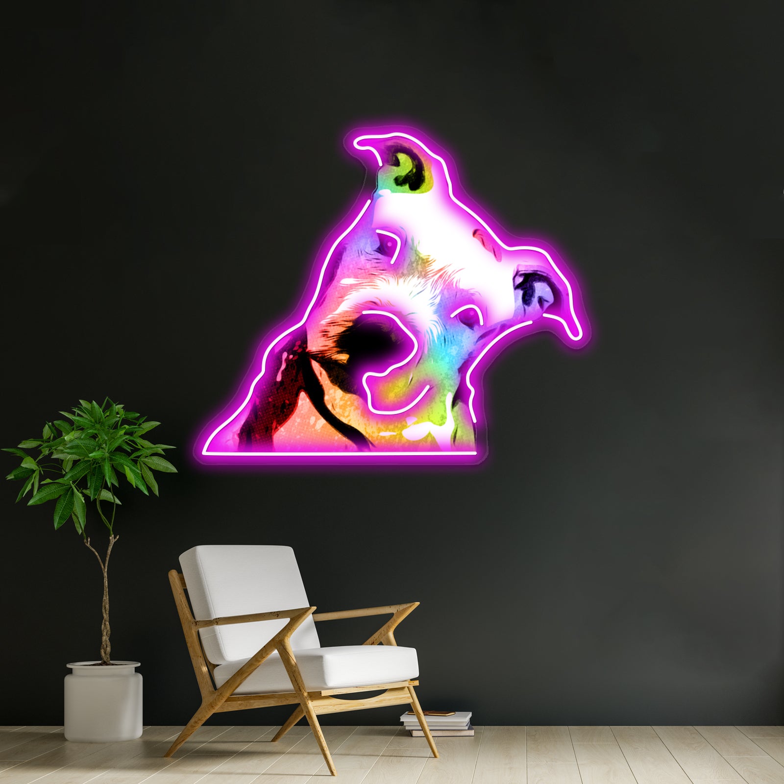 Pit Bull Rainbow Series Pop Artwork Led Neon Signs Custom | Shineneon