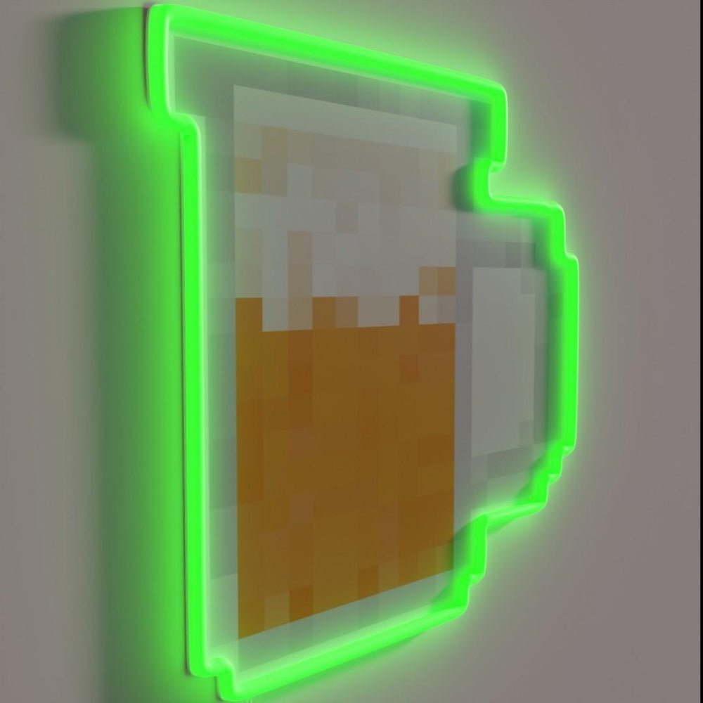 Pixel Beer Mug Rgb Led Neon Sign - Shineneon