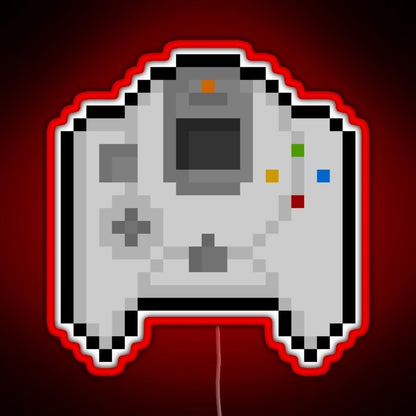 Pixel Dreamcast Controller Rgb Led Neon Sign Pop Wall Art - Shineneon