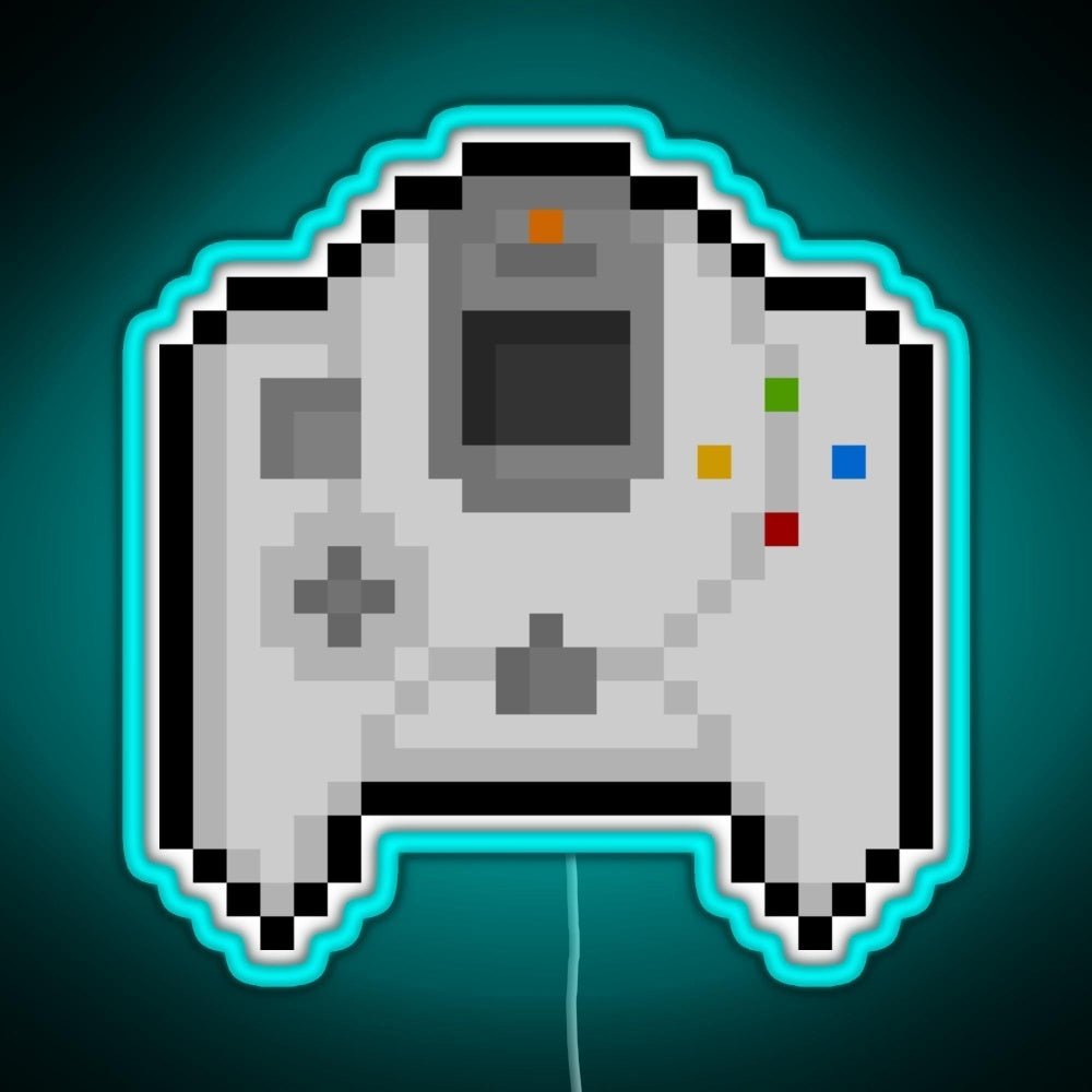 Pixel Dreamcast Controller Rgb Led Neon Sign Pop Wall Art - Shineneon
