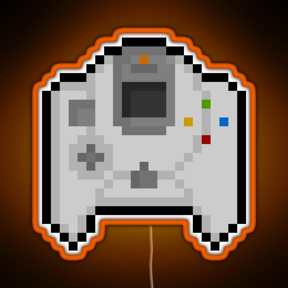 Pixel Dreamcast Controller Rgb Led Neon Sign Pop Wall Art - Shineneon