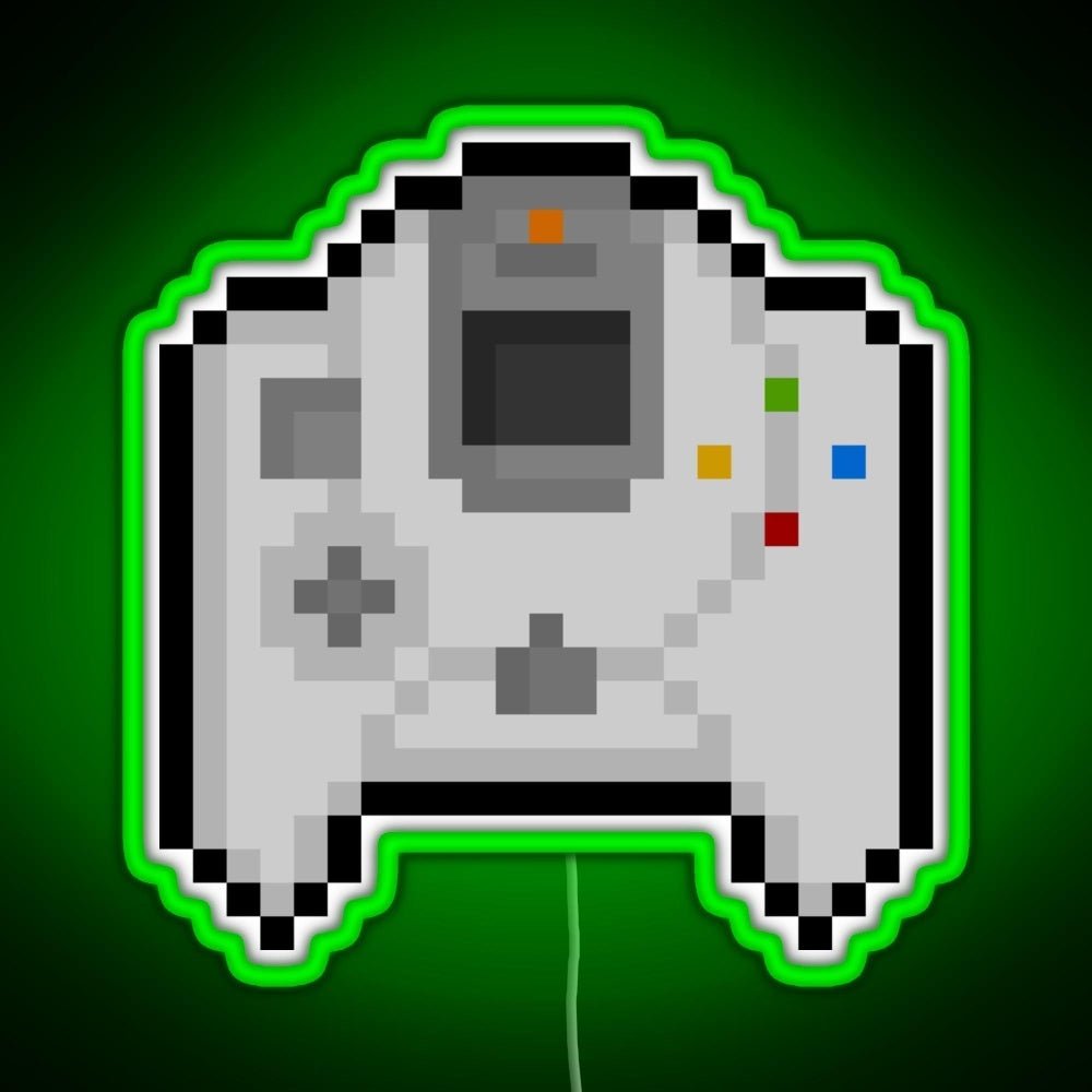 Pixel Dreamcast Controller Rgb Led Neon Sign Pop Wall Art - Shineneon