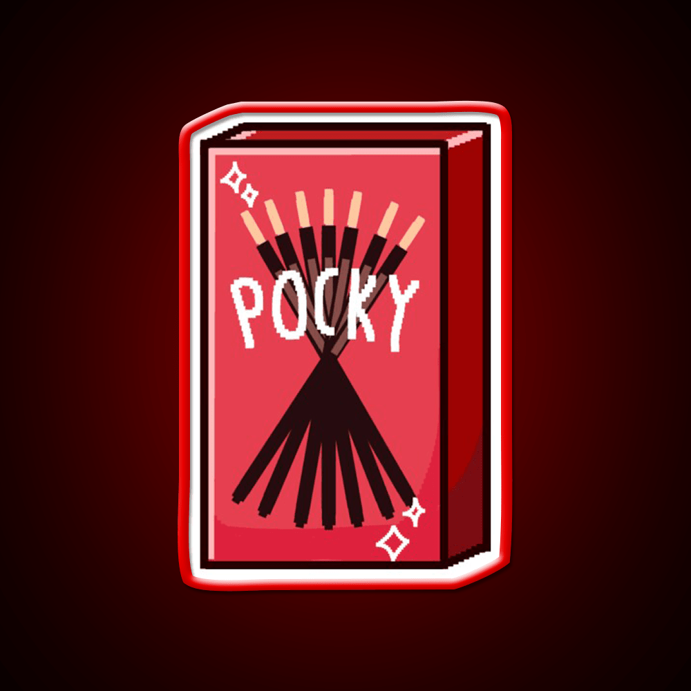 Pixel Pocky Snack Food Led Neon Sign Rgb Color - Shineneon