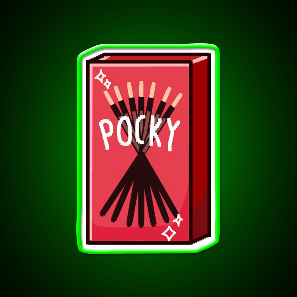 Pixel Pocky Snack Food Led Neon Sign Rgb Color - Shineneon