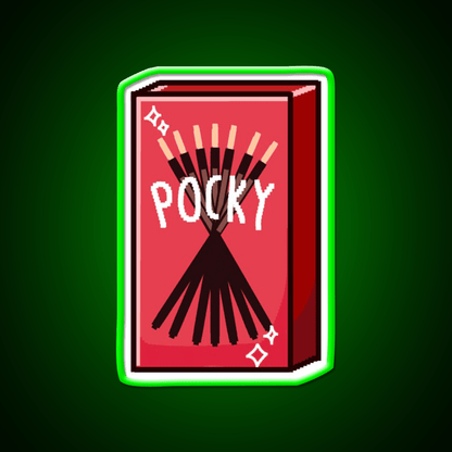Pixel Pocky Snack Food Led Neon Sign Rgb Color - Shineneon