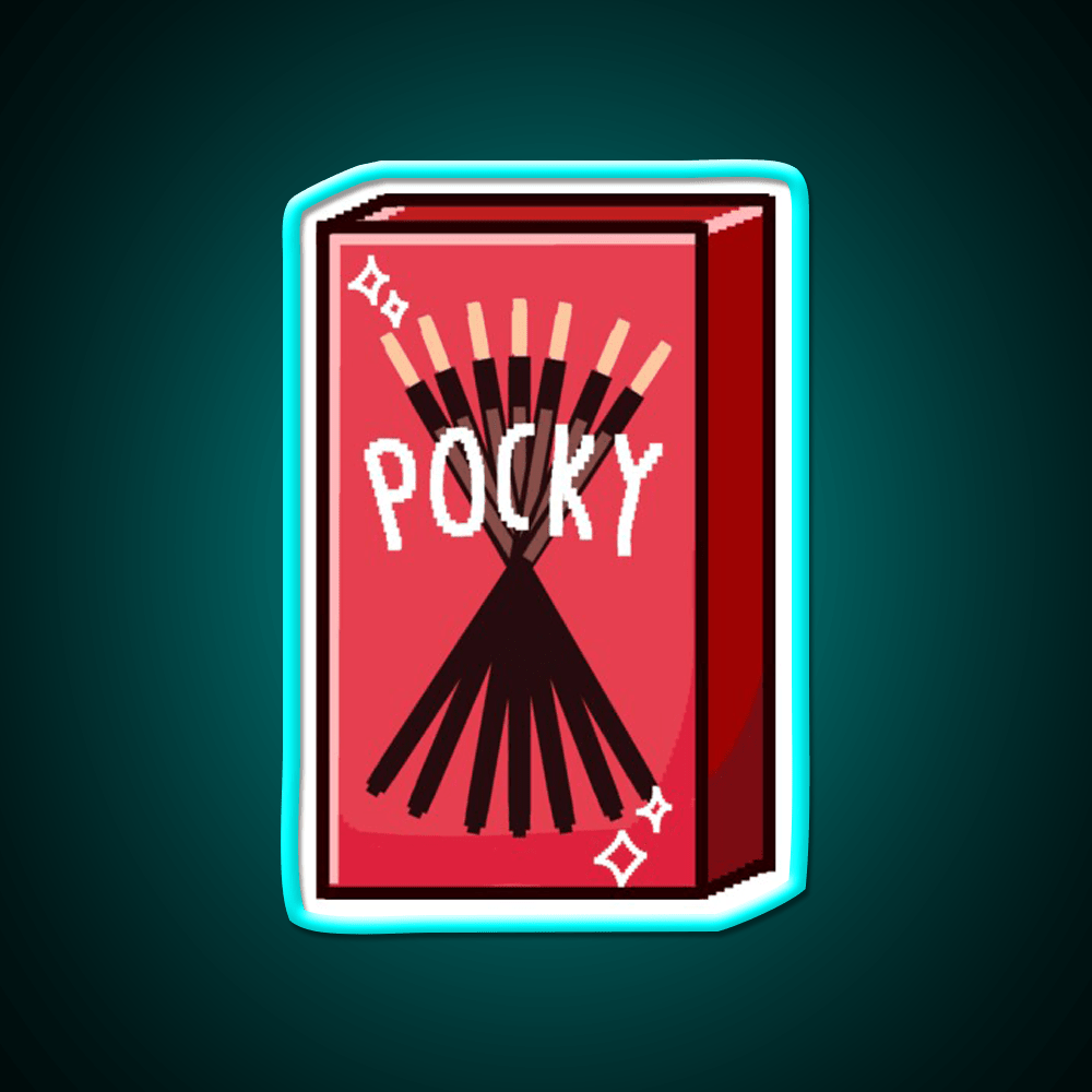 Pixel Pocky Snack Food Led Neon Sign Rgb Color - Shineneon