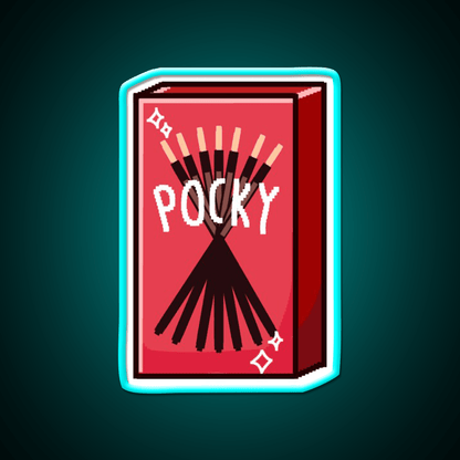 Pixel Pocky Snack Food Led Neon Sign Rgb Color - Shineneon