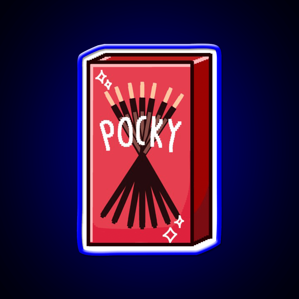 Pixel Pocky Snack Food Led Neon Sign Rgb Color - Shineneon