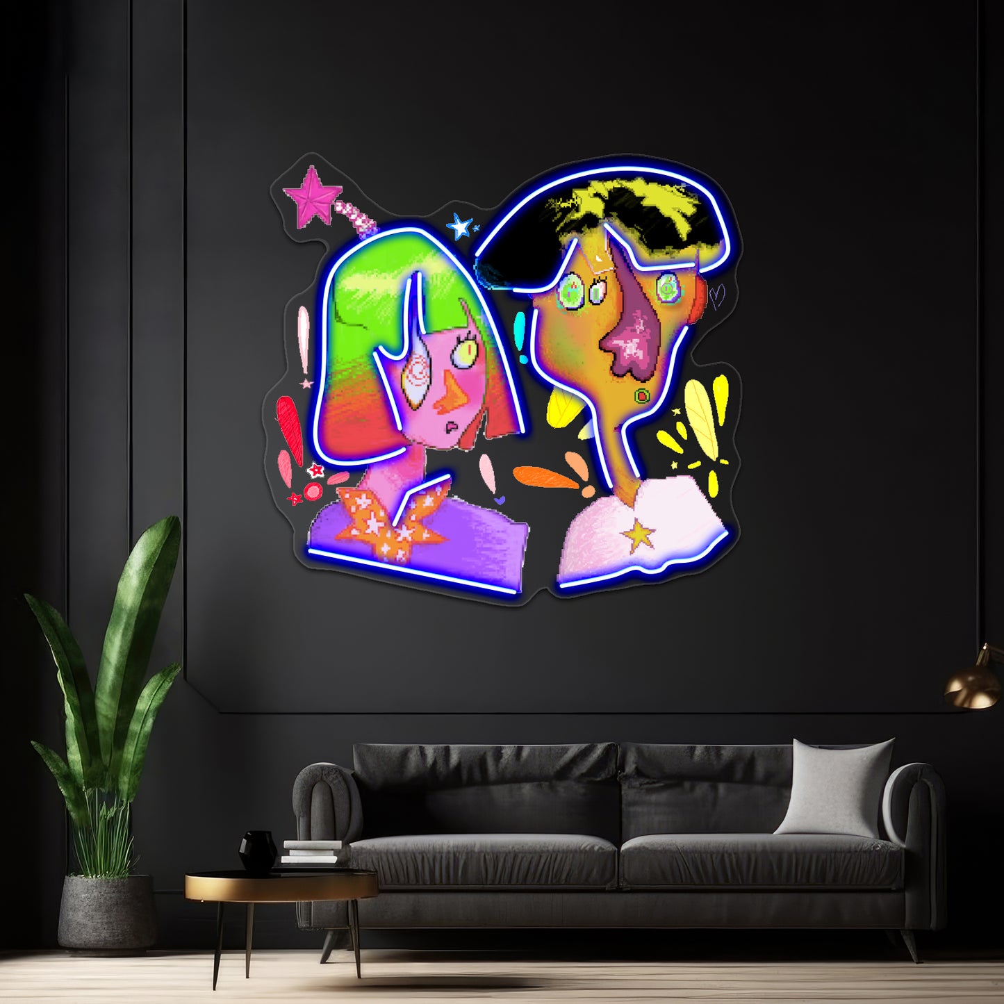 Pixel Ppl Wall Artwork Neon Signs