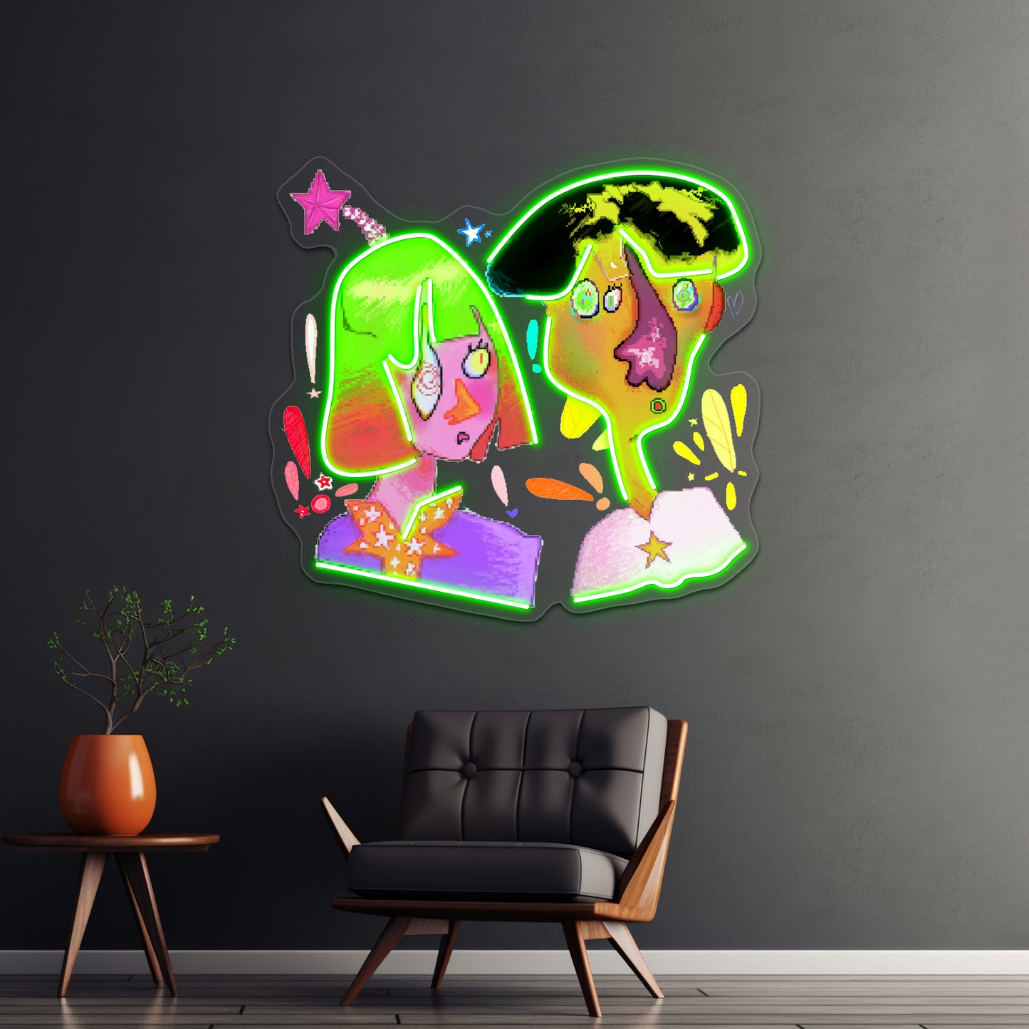 Pixel Ppl Wall Artwork Neon Signs