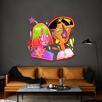 Pixel Ppl Wall Artwork Neon Signs