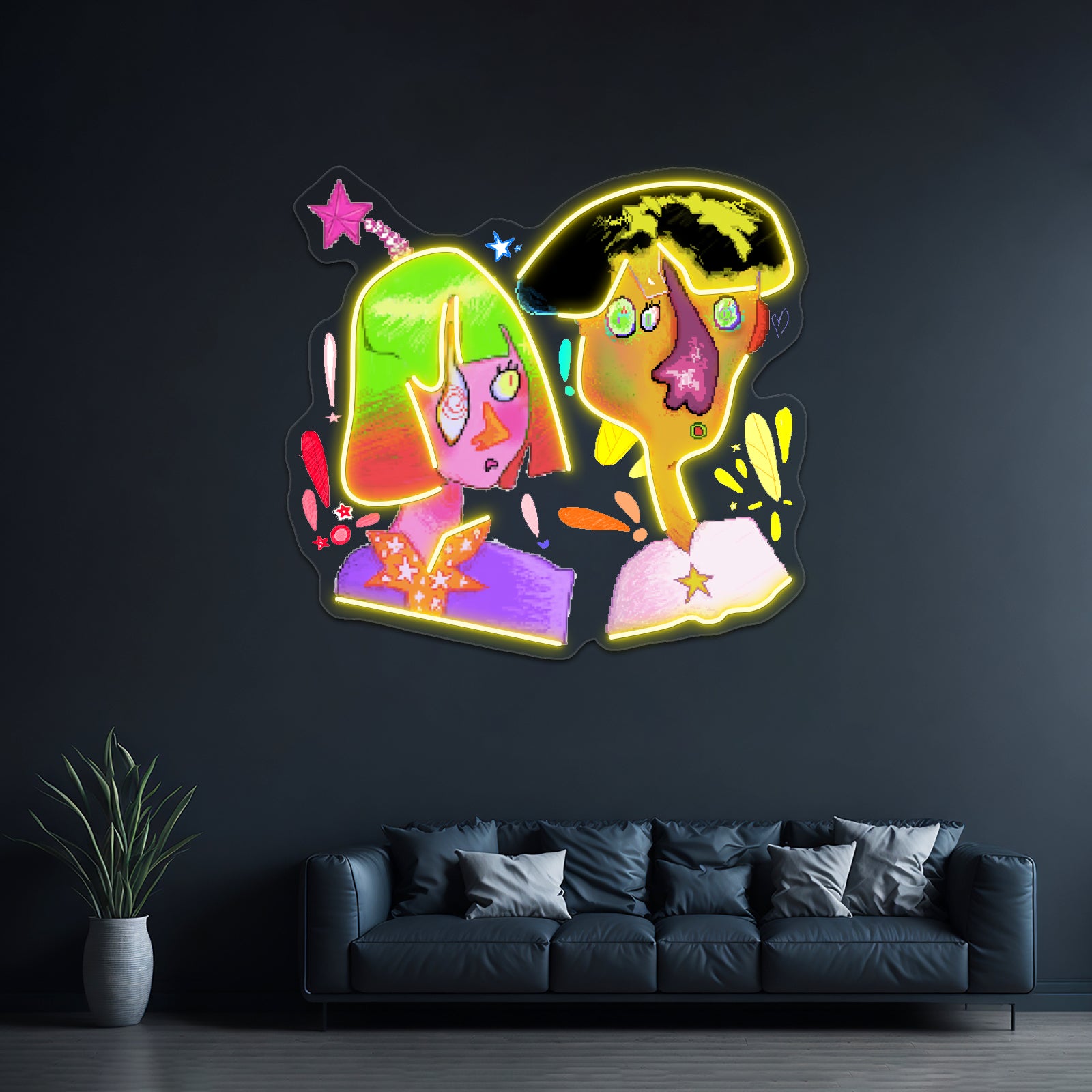 Pixel Ppl Wall Artwork Neon Signs | Shineneon