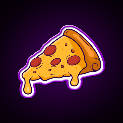 Pizza Art Fast Food Led Neon Sign For Burger Place Rgb Color - Shineneon