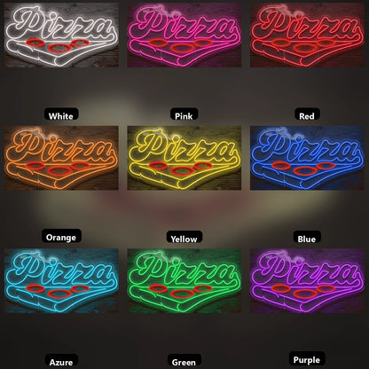 Pizza Bedroom Decor LED Neon Sign - 05 Color Grid