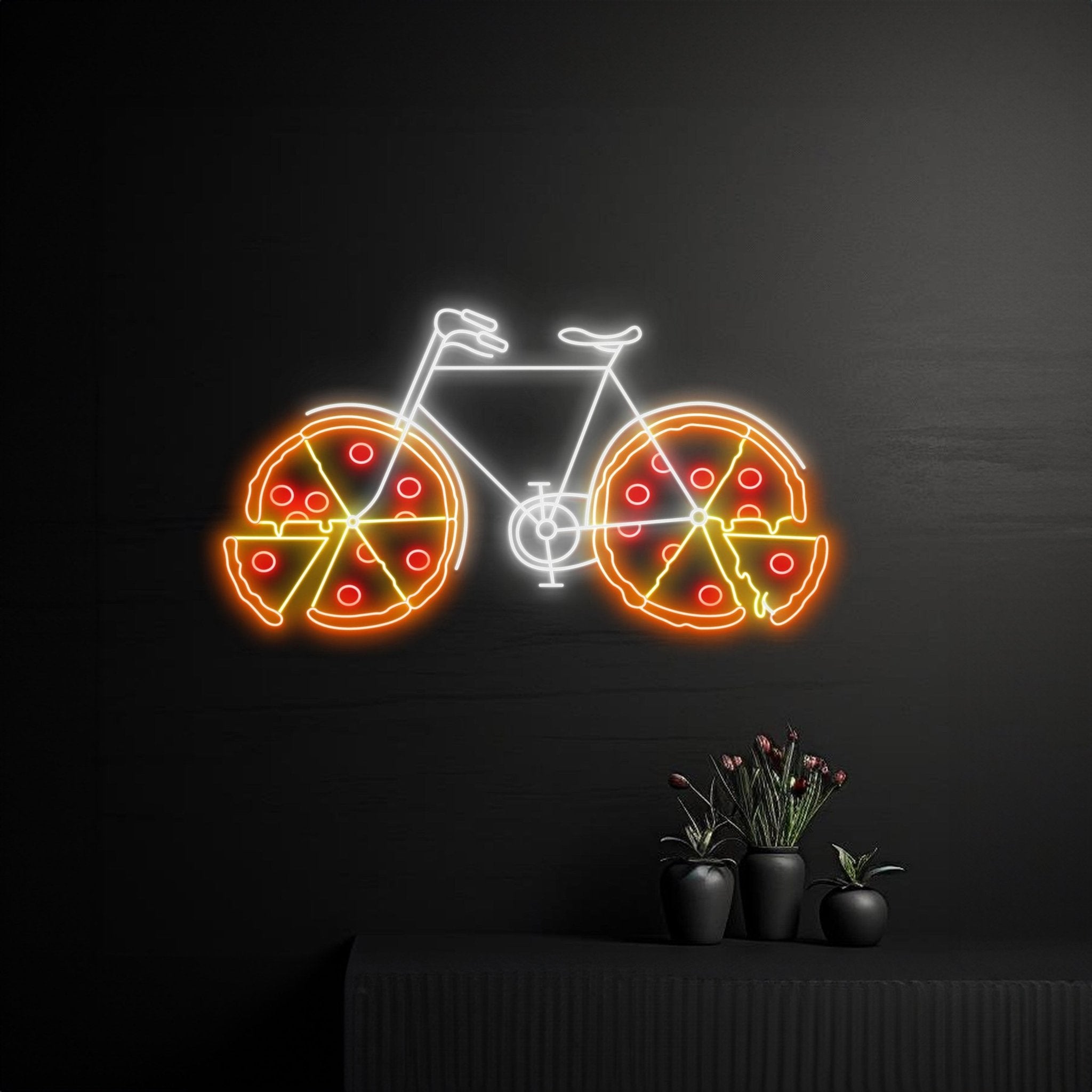 Pizza Bicycle Neon Sign - Shineneon