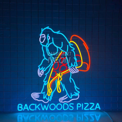Pizza Bigfoot Led Neon Sign Wall Art | Shineneon