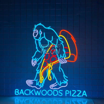 Pizza Bigfoot Led Neon Sign Wall Art | Shineneon
