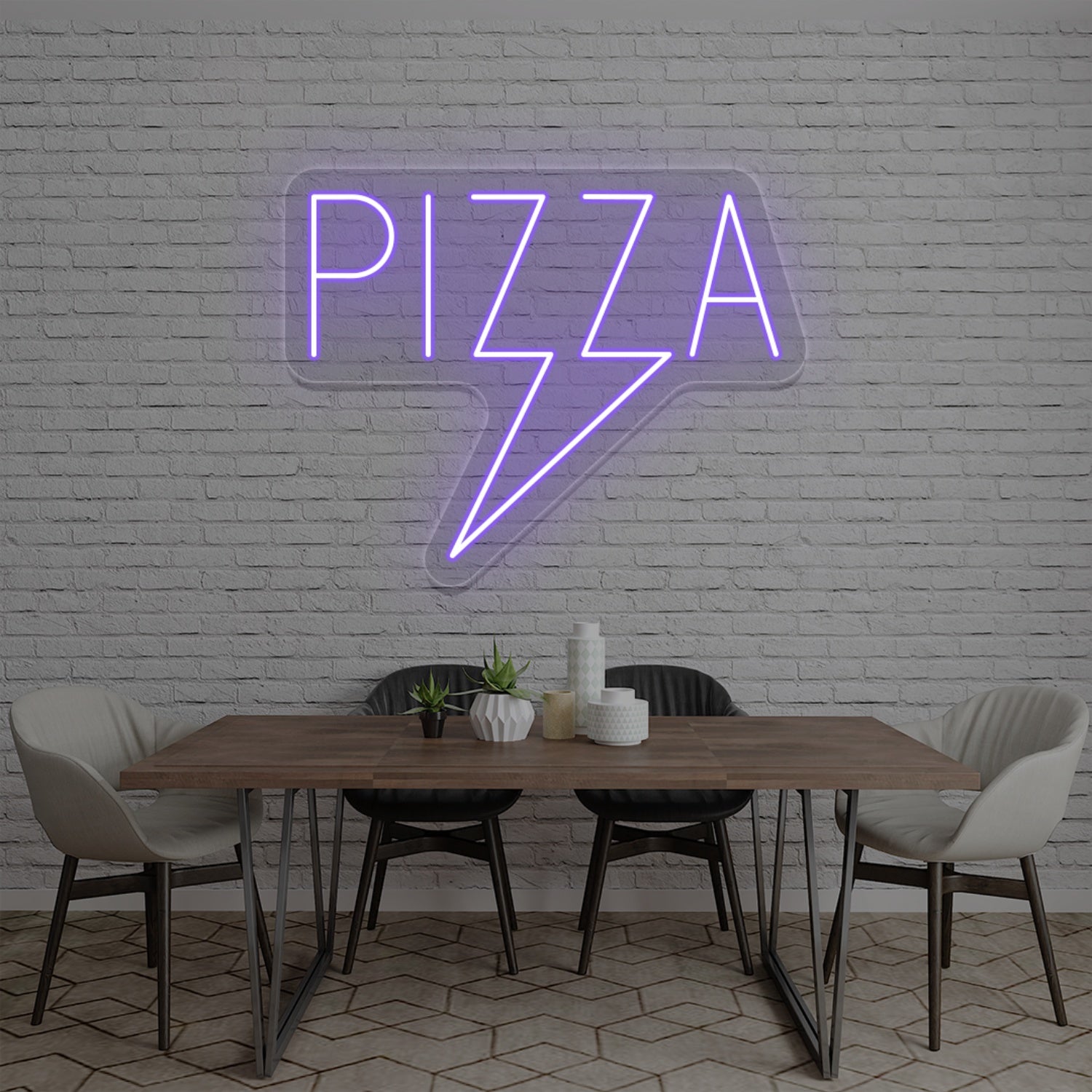 Pizza Bolt Led Neon Sign | Shineneon