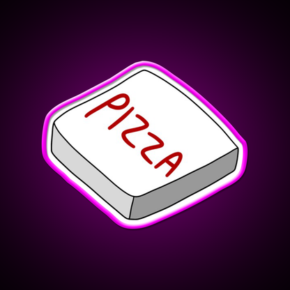 Pizza Box Fast Food Led Neon Sign For Burger Place Rgb Color