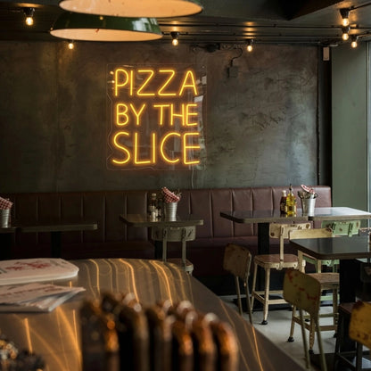 Pizza By The Slice LED Neon Sign - 01 Original Product Image