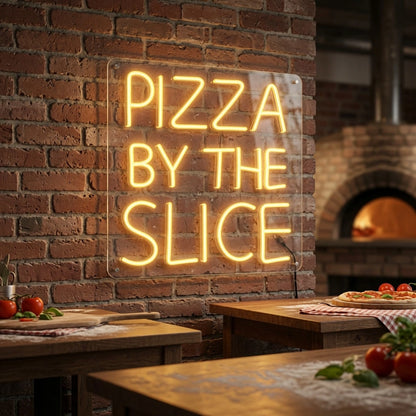 Pizza By The Slice LED Neon Sign - 02 High-Converting Product Image