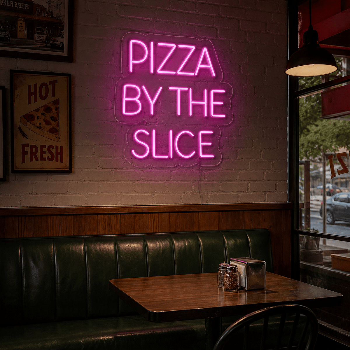 Pizza By The Slice LED Neon Sign Home Wall Art - Shineneon