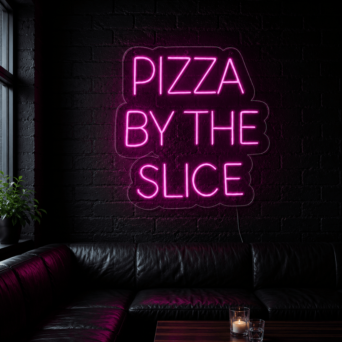 Pizza By The Slice LED Neon Sign Home Wall Art - Shineneon