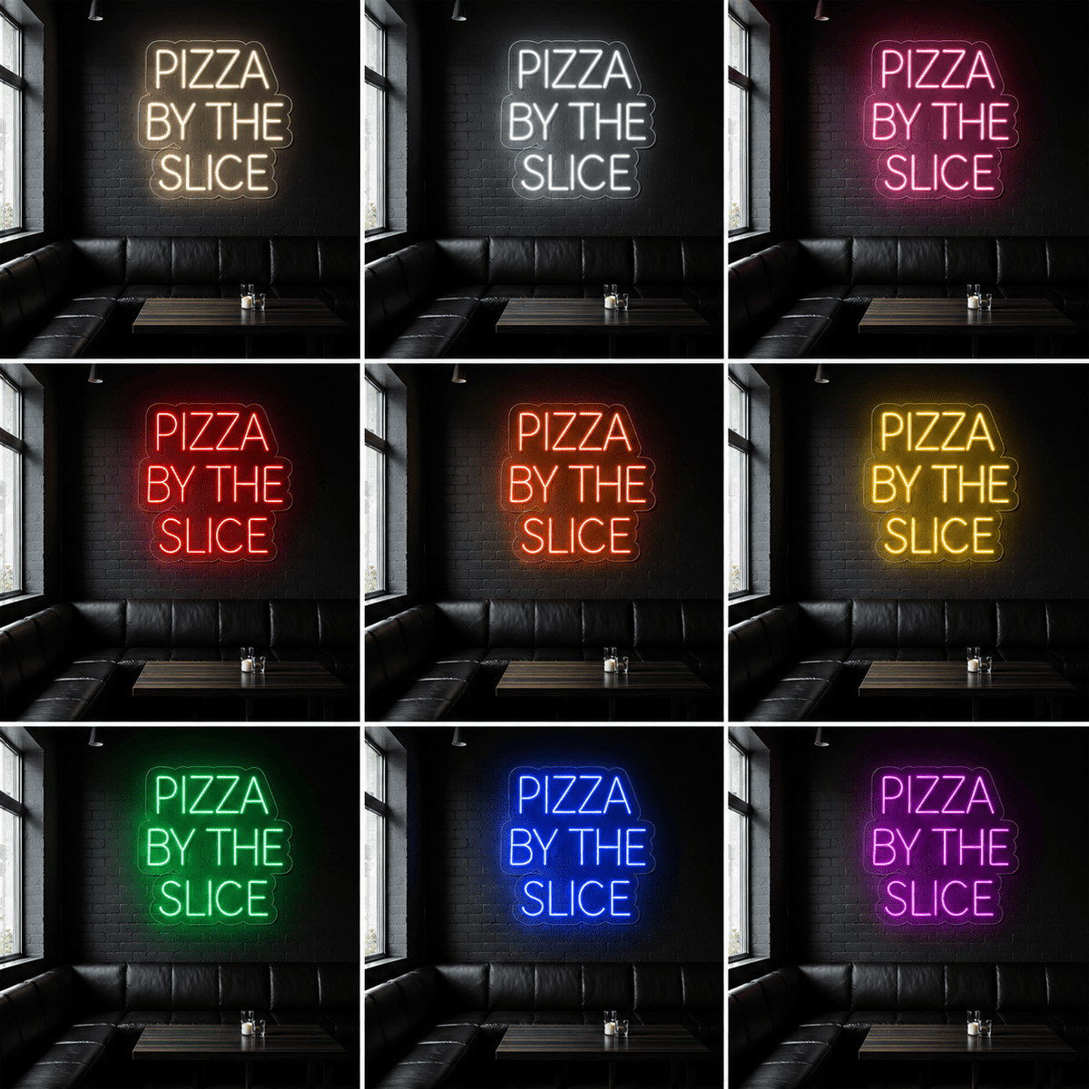 Pizza By The Slice LED Neon Sign Home Wall Art - Shineneon