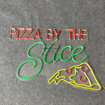 Pizza By The Slice Led Neon Sign Restaurant Neon Lights | Shineneon
