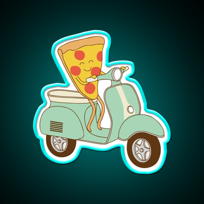 Pizza Delivery Fast Food Led Neon Sign For Burger Place Rgb Color