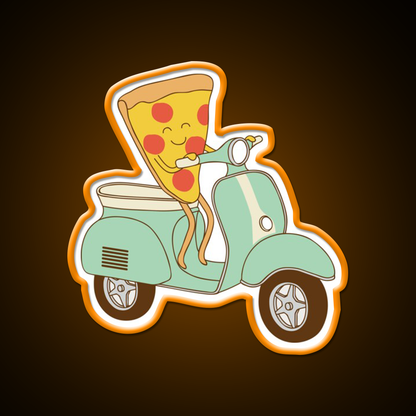 Pizza Delivery Fast Food Led Neon Sign For Burger Place Rgb Color