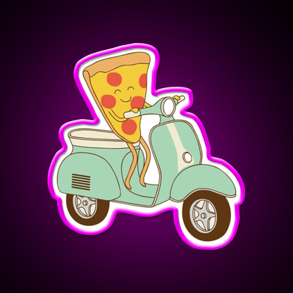 Pizza Delivery Fast Food Led Neon Sign For Burger Place Rgb Color - Shineneon