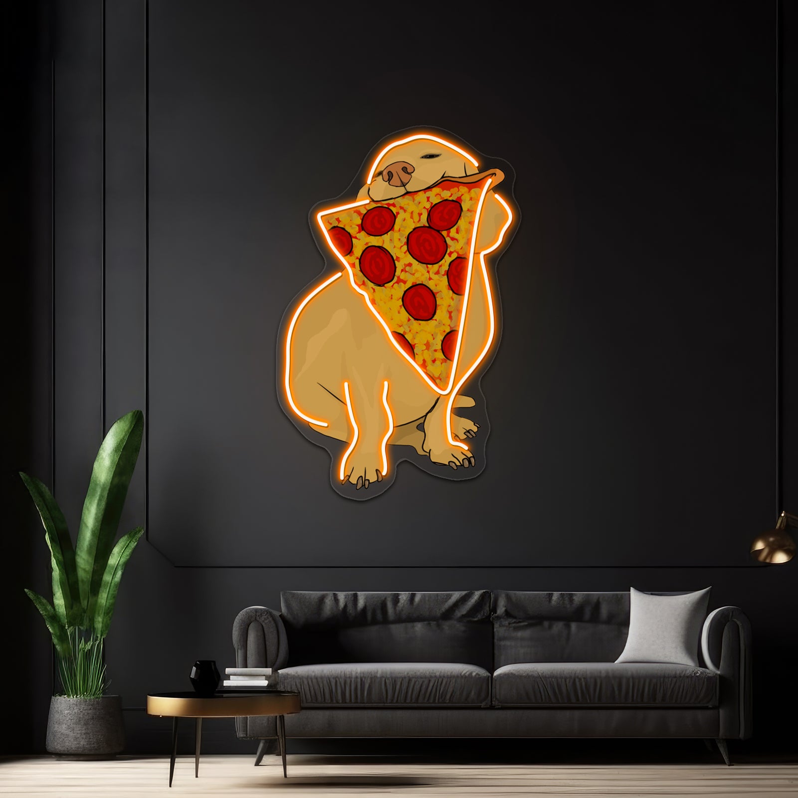 Pizza Dog Artwork Led Neon Signs Custom | Shineneon