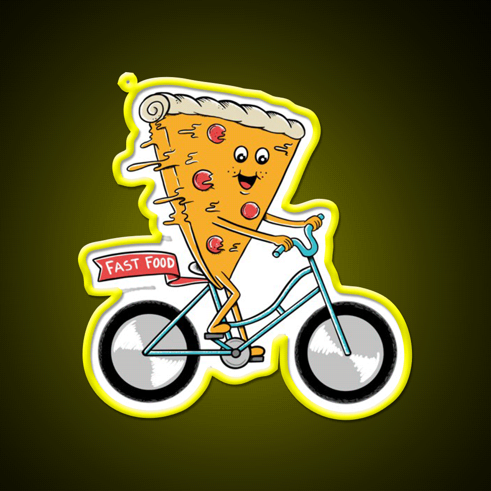 Pizza Fast Food Led Neon Sign For Burger Place Restaurant Led Sign Rgb Color