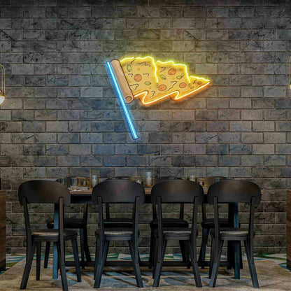Pizza Flag Led Uv Led Neon Sign Restaurant Wall Decor Pizza Decor | Shineneon