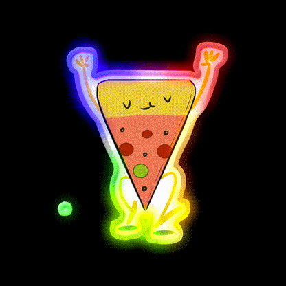 Pizza Is Life Led Neon Sign Chinese Food Rgb Color