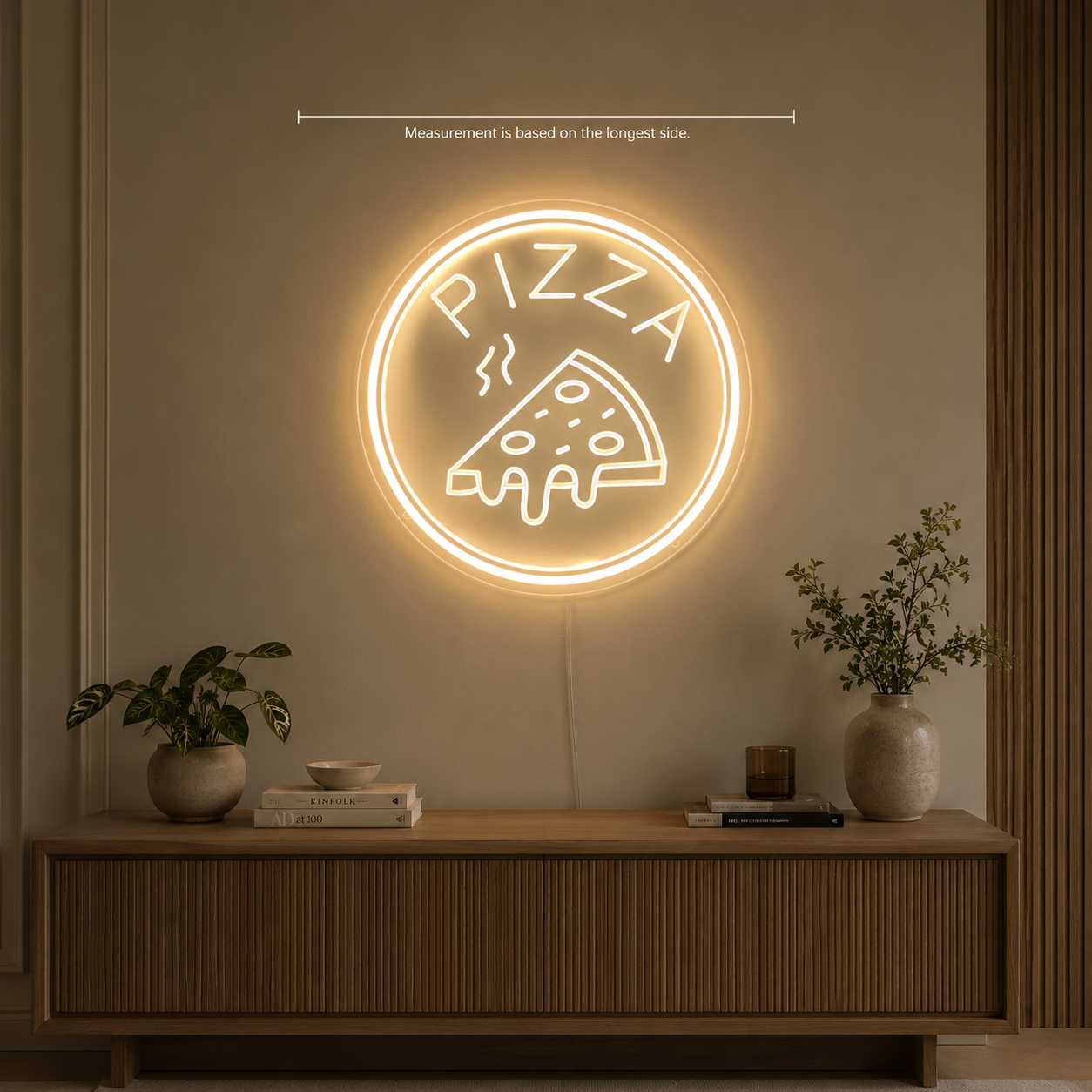 Pizza LED Neon Sign Living Room Decor - 04 Size Image