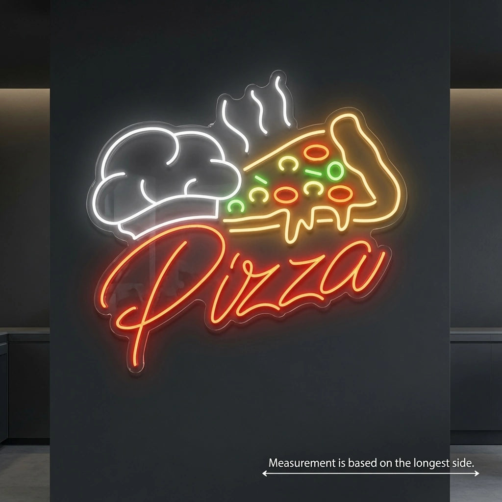 Pizza LED Neon Sign Wall Decor - 04 Size Image