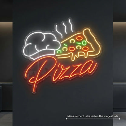 Pizza LED Neon Sign Wall Decor - 04 Size Image