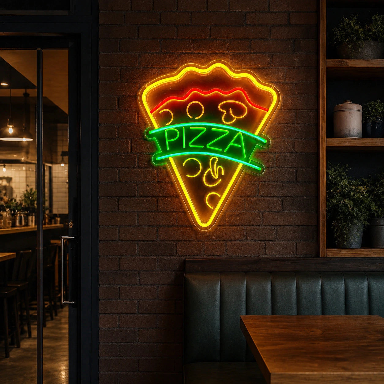 Pizza LED Neon Sign Wall Neon Sign - 04 Size Image