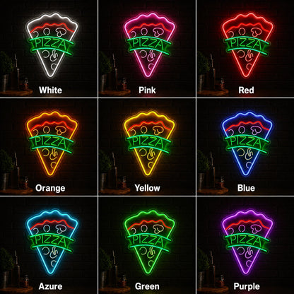 Pizza LED Neon Sign Wall Neon Sign - 05 Color Grid