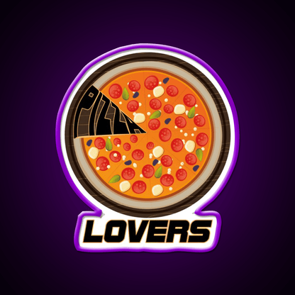 Pizza Lovers America Pizza Lovers Fast Food Led Neon Sign For Burger Place Rgb Color - Shineneon