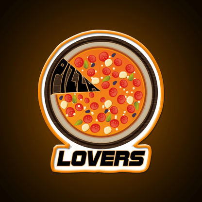Pizza Lovers America Pizza Lovers Fast Food Led Neon Sign For Burger Place Rgb Color - Shineneon