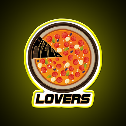 Pizza Lovers America Pizza Lovers Fast Food Led Neon Sign For Burger Place Rgb Color