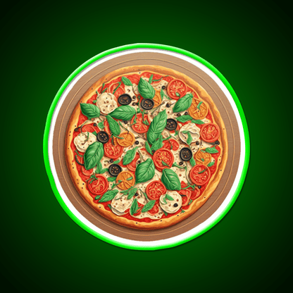 Pizza Margherita Snack Food Led Neon Sign Rgb Color - Shineneon