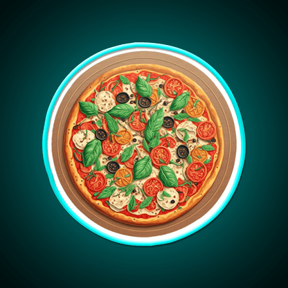 Pizza Margherita Snack Food Led Neon Sign Rgb Color - Shineneon