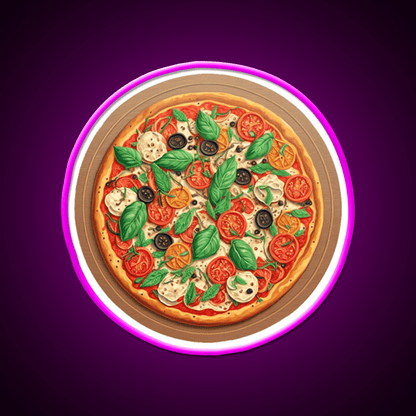 Pizza Margherita Snack Food Led Neon Sign Rgb Color - Shineneon