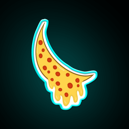 Pizza Moon Snack Food Led Neon Sign Rgb Color - Shineneon